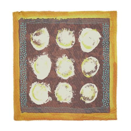 Manila Grace, Silky Scarves Bruin, Dames, Maat:ONE Size