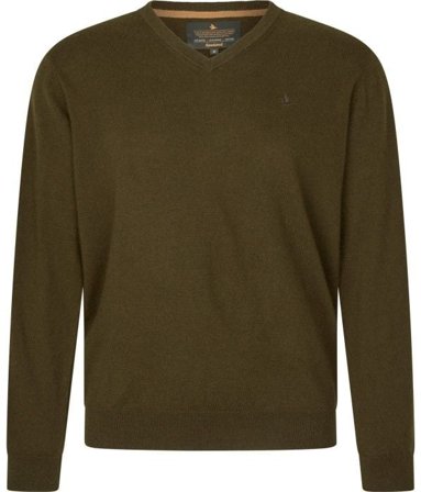 Seeland M's Pine V-Neck Pullover Light Pine