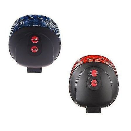 Cykel Laser Baglygte Cykelsikkerhed Baglygte LED Lygte med 5 LED 2 Laser Launcher Blå