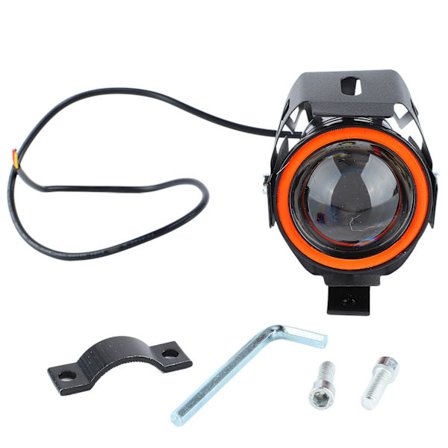 Motorsykkel Frontlys 4 Lysmoduser Unik Blende 12 til 60V Støtsikker LED-Spotlight for Motorsykkel Rød