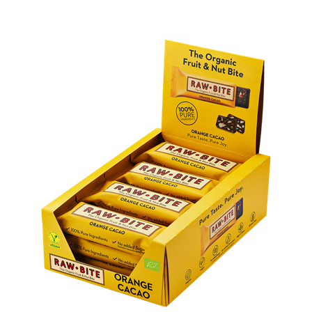 Rawbite 12 x Frugt & Nødde bar 50 g