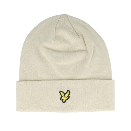 Lyle & Scott - Beige cuff Lue - Basic Beanie Grey Taupe Cuff @ Hatstore