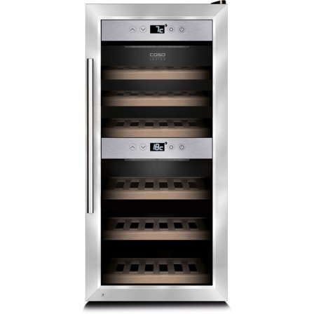 Caso WineComfort 24 vinkjøleskap' - 'Stål og tre
