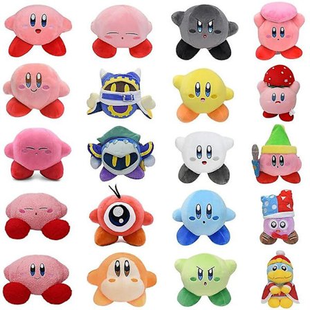 Star Kirby Anime Pehmolelut Miekka Kirby Magolor Meta Knight Waddle Dee King Dedede Täytetyt Peluche Nuket Kawaii Tyyny Lahjat Waddle Dee Punainen-FY