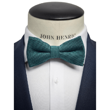 John Henric Bow Tie Wool Kostymtillbehör Herr Grön ONESIZE