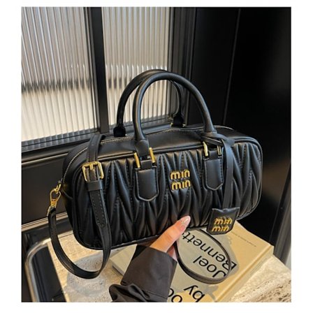 Krusete Damehåndveske Tote Boston Bowling Bag Premium Sense Skulderveske Crossbody Bag