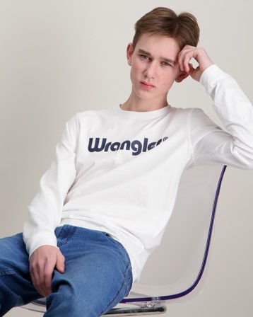 Wrangler Tubular Tee Valkoinen T-paidat Pojat - Kids Brand Store