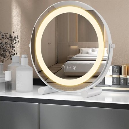 Meikkipeili LED-valolla – 30 cm