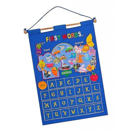 Barnvägg Hängande Första Bokstäver Lärande Kalender