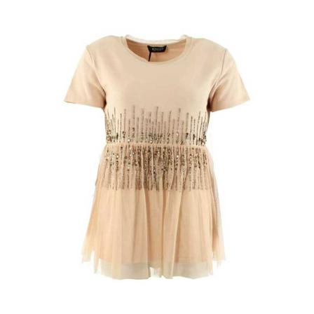 Twinset, Twinset top maat Beige, Dames, Maat:S,Katoen
