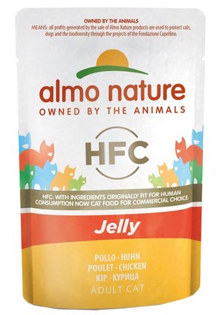 Almo Nature HCF Classic Jelly Con Pollo Umido Per Gatti Adulti