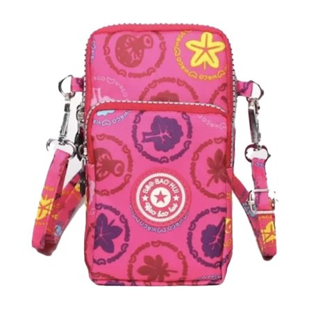 Stilfuld og praktisk mobiltelefon pung skuldertaske