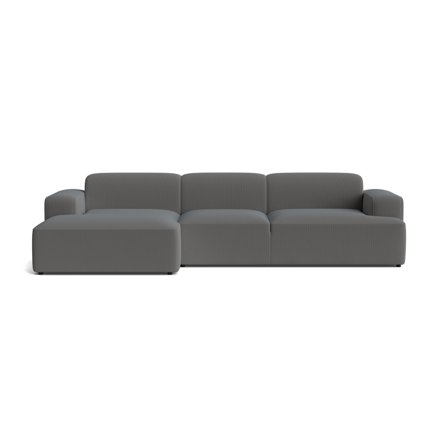 Madrid XL chaiselong sofa, venstrevendt - Lisboa Antracit - 317x101x75 - Sofa, chaiselong