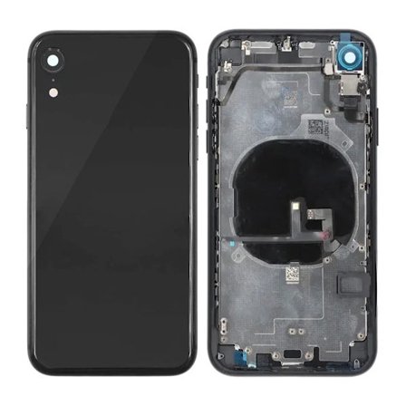 iPhone XR Back Cover Complete OEM Black With Small Parts