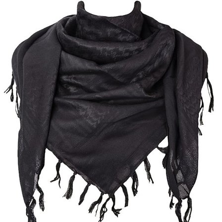 Bomullshalsduk Taktisk Ökenhalsduk Huvud- och Nackvärmare med Fransar Lämplig för Män och Kvinnor