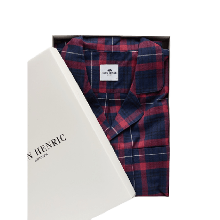 John Henric Pyjamas Nathan Sovkläder & morgonrockar Herr Blå S