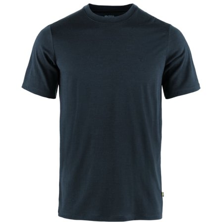 Fjällräven Abisko Wool SS XXL - Miehet - Dark Navy/Sininen - T-paidat ja topit