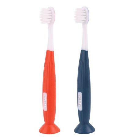 Barnehage tannbørste ekstra myke bust, sugekopp, manuell tannbørste for jenter, for gutter