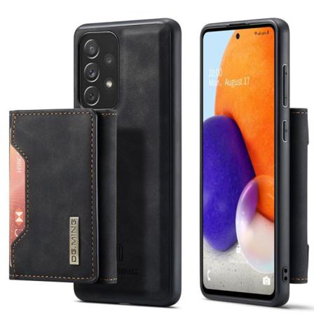 8-fack Samsung A32 4g Stöttåligt Skal Med Magnetisk Korthållare Svart