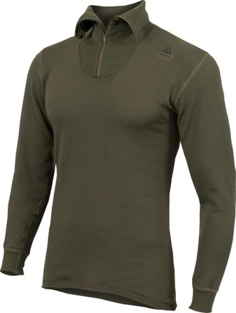 Aclima HotWool Polo with Zip Man Men base layer tops Green S