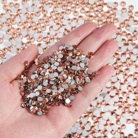 14400 kpl Champagne Flatback-helmi DIY-k sit ihin, vaalea persikanv rinen, SS20, 4,6-4,8 mm Light Peach SS20/14400pcs