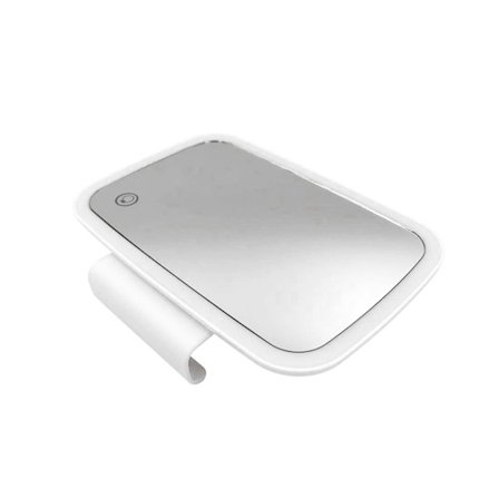 Bilsolskærmsspejl med LED-lys, solskærmsspejl til montering i bil, touchskærmsspejl til makeup