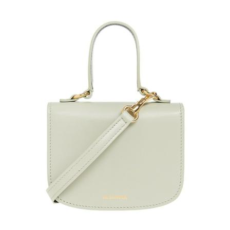 Jil Sander Halo Mini shoulder Tas , Grijs , Dames , Maat: ONE Size Schoudertassen