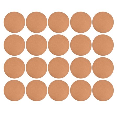 20 stk. Runde Papstykker Tykkere Trækstyrke Kraftpapir Cirkel Lærredsplade til Maling Graffiti