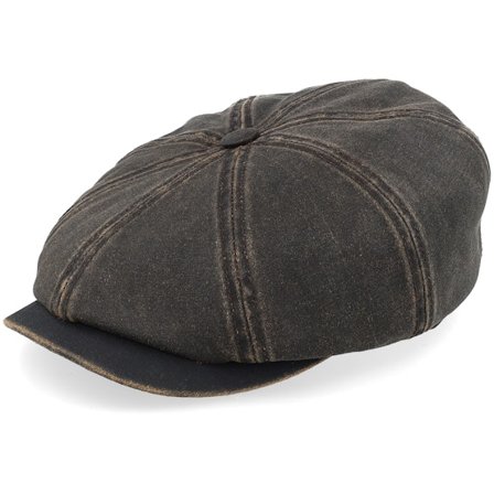 Stetson - Brun flatcap Caps - Hatteras Co/Pes Ef Brown Flat Cap @ Hatstore
