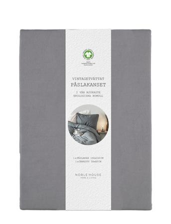 Bedset Greta Gots Home Textiles Bedtextiles Bed Sets Harmaa Noble House