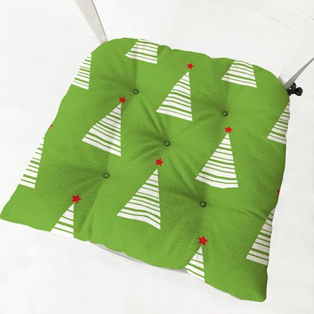 Vinter Tjock Stolsdyna Julserie Student Kylande och Fuktsäker Dyna Fylld med Bomull, Bomull och Hampa Tryckt Stolsdyna