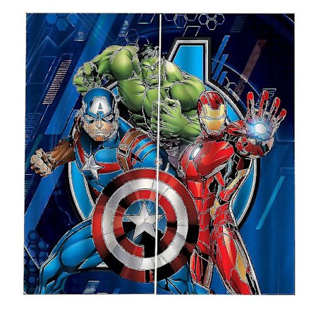 Avengers Blackout Gardin Øyeleter For Soverom, 3d Print Captain America Iron Man Blackout Gardin Sett For Barnerom (150*170cm)