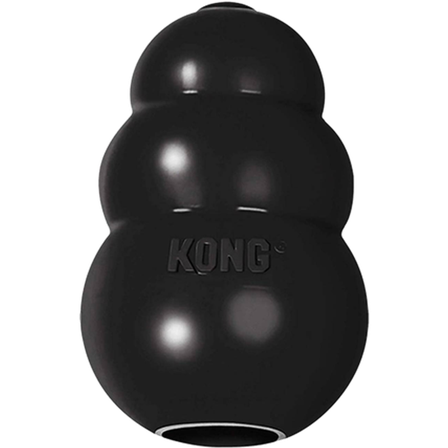 Kong - Extreme Rubber Medium Svart 9x6cm (7-16 kg), 120g - Hund - Hundeleker & spill - Gummileker - ZOO.no