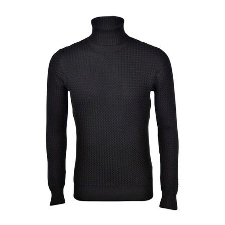 Gran Sasso, Turtlenecks Zwart, Heren, Maat:XL