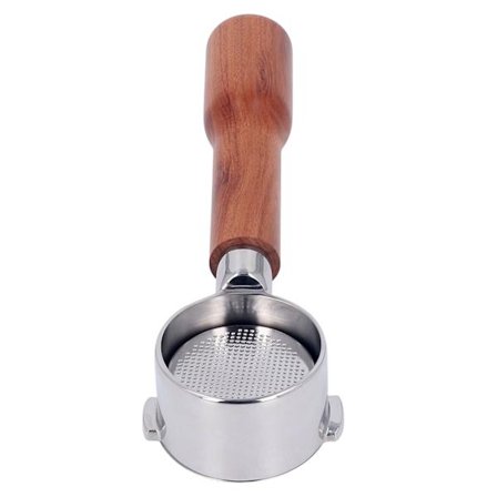 Portafilter 51mm 2 öron Bottenlös kaffekopp i rostfritt stål för Delonghi ECO310 C1 typ röd syragren