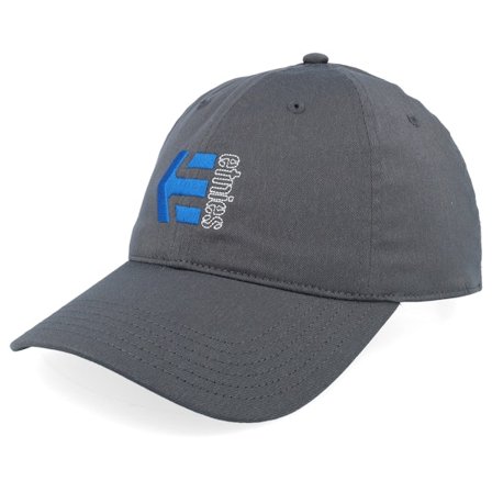 Etnies - Šedá unconstructed Kšiltovka - Corp Combo Dark Grey/Blue Dad Cap @ Hatstore