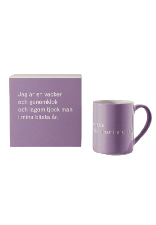 Design House Stockholm Mugg, Jag är en vacker... Kök & matlagning Lila 35CL