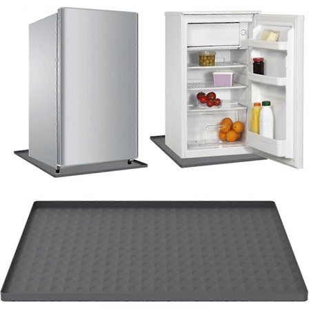 Kylskåpsmatta i silikon med 2 cm upphöjda kanter, 60 x 60 cm, under kylskåp