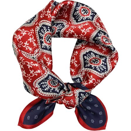 100% Mulberry Silke Tørklæde - 21"x21" Lille Trykt Firkantet Halstørklæde til Kvinder