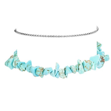 2 st Hot Sale Turkos Fransad Ankelkedja i Legering