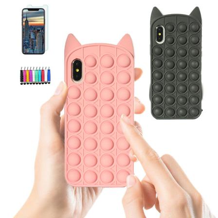 Iphone X/xs - Skal / Skydd / Pop It Fidget Svart