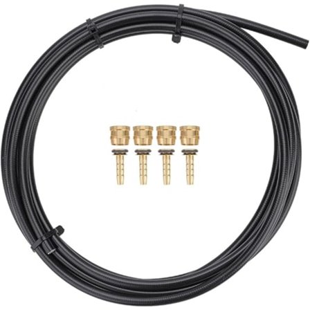 3 m 5,4 mm sykkel-hydraulisk bremseslange-sett, svart sykkel-hydraulisk skivebremseslange med 4 olivenforbindelsesinnsatser, egnet for TEK-TRO 