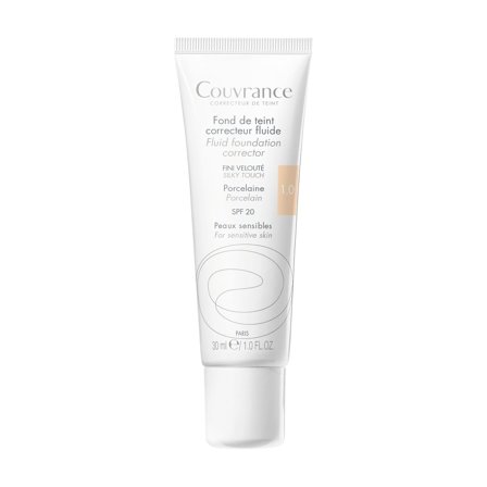 Avène Couvrance Fondotinta Correttore Fluido SPF20 Porcellana 30ml - Fondotinta liquido