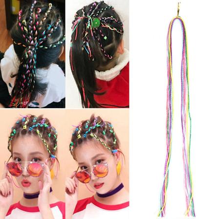 DIY Fletning Hårstreng Dreadlocks Garnstrenge Hårstyling Dekoration Tilbehør 2mm / 0,08in 1#