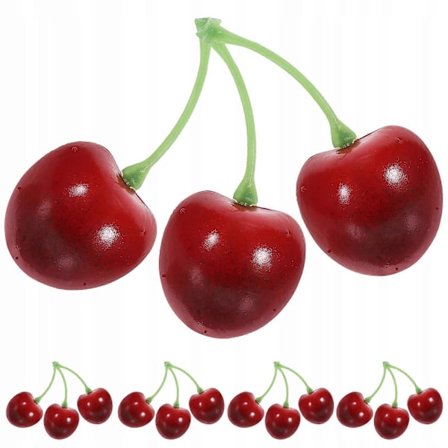 Realistisk Konstgjord Frukt Simulation Körsbär Frukt Modell 25 st