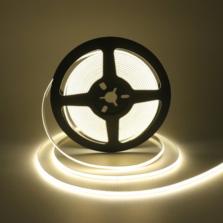 COB LED Strip Lights 4000K, Dimbar LED Strip Kit, Super Stark 5V LED Tejp Ljus CRI90+, 5M 320 LED, Neutralt Ljus (B 8mm)