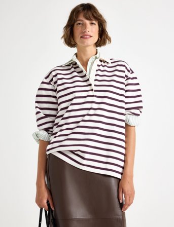 Lindex Sweater Emma Rugby - White - L