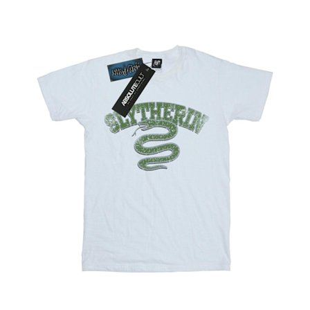 Harry Potter Herr Slytherin Sport Emblem T-Shirt M Vit