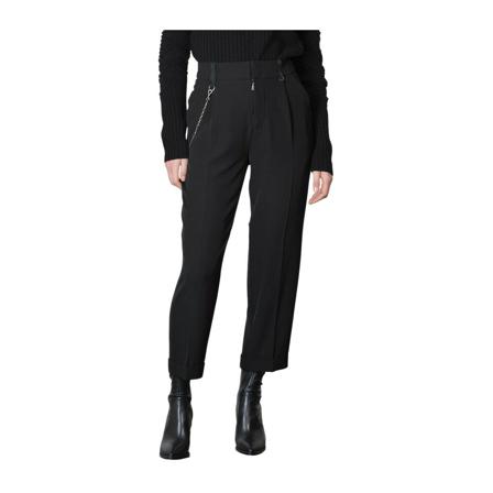 High Chinos Sort, Dame, Størrelse: L