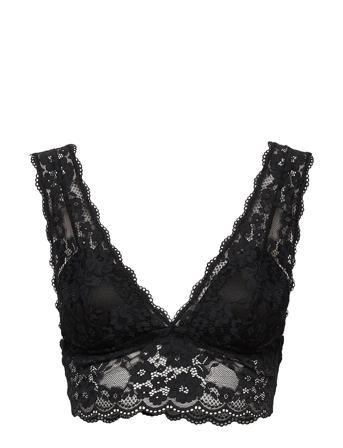 Bra Iris Lace Bralette Lingerie Bras & Tops Soft Bras Triangle Bras Svart Lindex